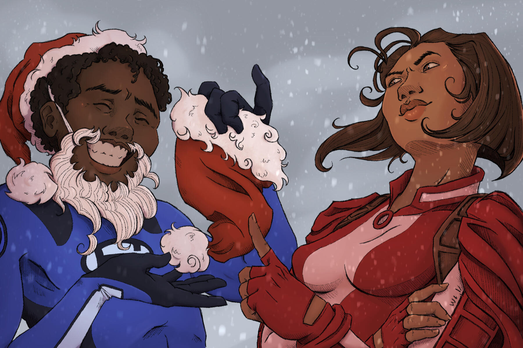 Freestyle Komics Christmas Illustration