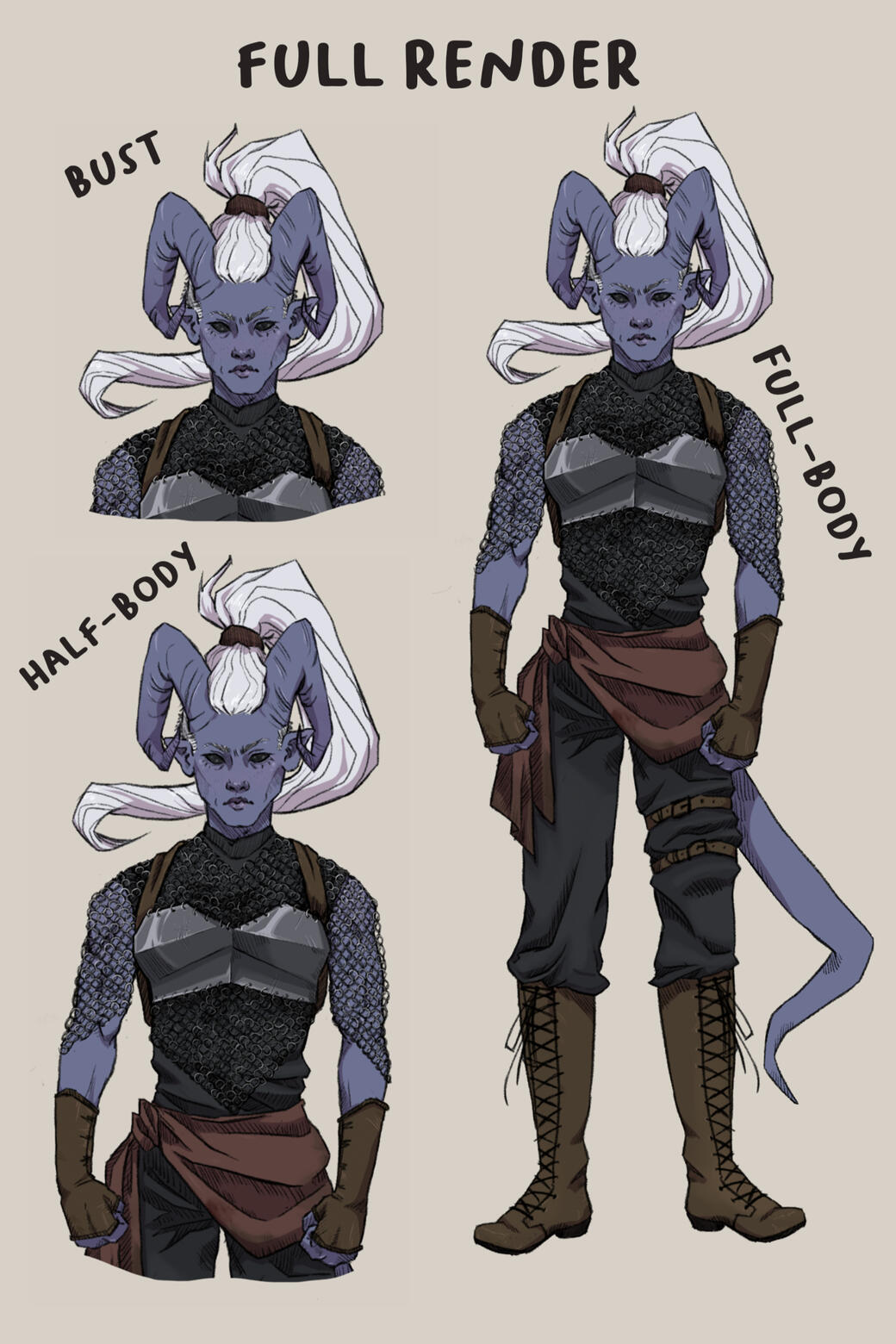 Bust; $32 Half-Body; $40 Full-Body; $44